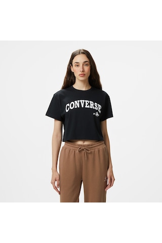 Converse Retro Chuck Kadın Siyah T-shirt10026367