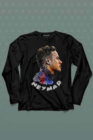 Neymar Jr 10 Psg Uzun Kollu Tişört Baskılı T-shirt 001