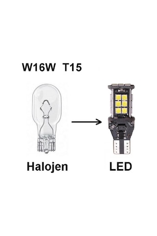 Fıat Doblo 4 Led Geri Vites Ampulü W16w T15