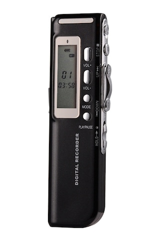 Vkemall 8gb Siyah Dijital Ses Kaydedici - Lcd Ekranlı, Gürültü Azaltma, Konferans/ders/mülakat İçin, 576 Saat Kayıt Süresi, Mp3 Çalar