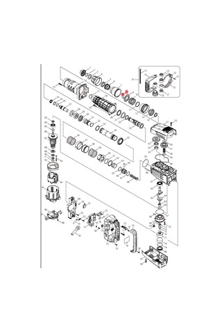 Makita HM1214C Uç Kitleme Ürün Kodu 310279-8