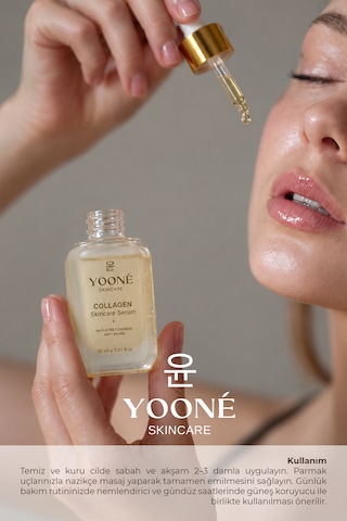 Yooné Skincare Collagen Serum 30 Ml Yoğun Kolajen Bakımı İle Nemli Ve Canlı Cilt Görünümü
