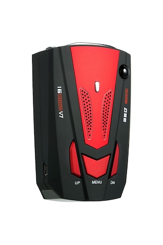 Xiyyadms V7 Arabalı Radar Tespit Cihazı - İngilizce Ve Rusça Desteği - Kırmızı Renk