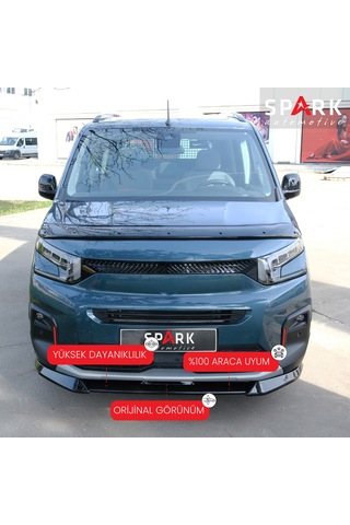 Citroen Berlingo 2019- Yılı Ve Sonrası Uyumlu Ön Tampon Lip Siyah
