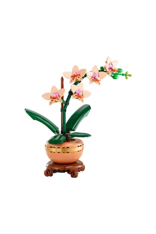 LEGO® Botanicals Mini Orkide 10343 – Yetiskinler için Terakota Saksi ve Kaide Içeren Dekoratif Çiçek Yapim Seti (274 Parça)