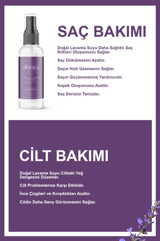 Pure Lavander Saf Lavanta Suyu Canlandırıcı Besleyici Bakım Toniğ