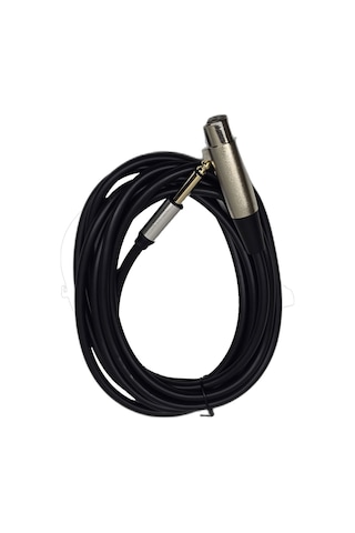 3 Metre 6.35 Mm To Xlr Erkek Ses Kablosu - Çivi Jak To Xlr Konnektör Mikser Ve Amfi Kablosu