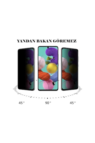 General Mobile Gm 22 Mat Hayalet Privacy Cam Seramik Nano Ekran Koruyucu