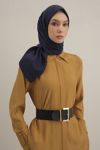 Armine Lacivert B. Lyocell Eşarp 02 Lacivert