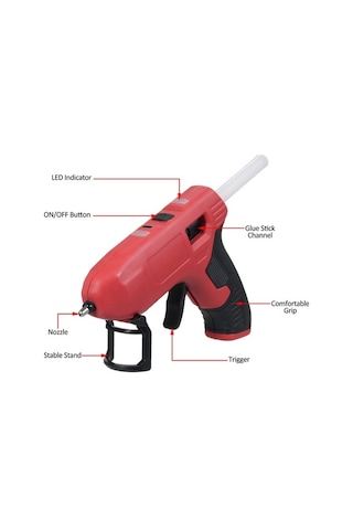 Pazly 4.2v Kablosuz Sıcak Tutkal Makinesi, Tip-c Şarjlı Mini, 15 Tutkal Çubuğu