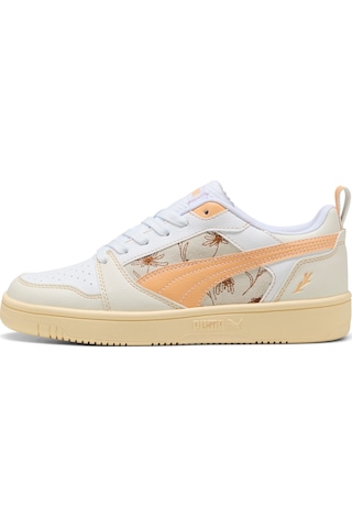 Puma Rebound V6 Unisex Low Flowers Spor Ayakkabı 400714 02 Açık Beyaz