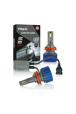 Paul Süper Pro H11-h8-h9-h16 24.000 Lümen Güç Şimşek Etkili Odaklı Ufuk Çizgili Csp Led
