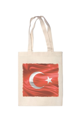 Anahtarlık Sepeti Bez Çanta - Türkiye Bayrak