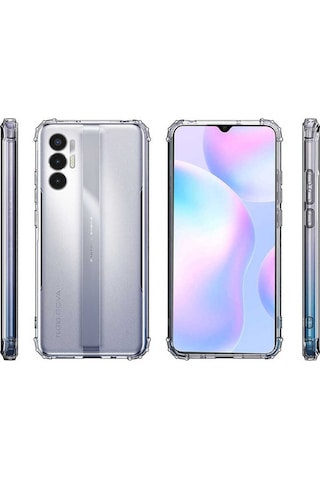 Tecno Pova 3 Kılıf Tchs 2mm Anti Shock Silikon - Renksiz Renksiz
