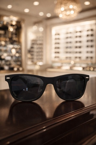 Black Wayfarer Mat Rengi Güneş Gözlüğü Siyah - 865065167 Siyah