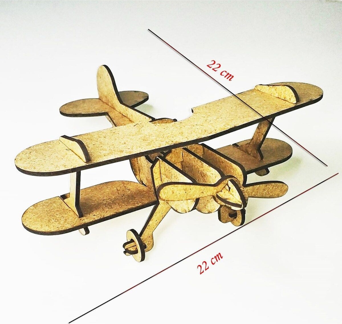 3d Ahşap Boyama Maketi Teyyare Uçak Etkinlik Oyunu