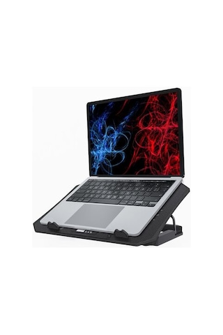 Juo Ventus 5 Fanlı 2200 RPM LCD Ekranlı Led Aydınlatmalı Hız ve Yükseklik Ayarlı Gaming Oyuncu Notebook Soğutucu