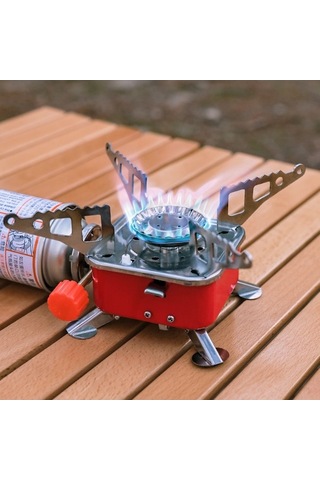 Artfulabode Yürüyüşü Yemek Turist Taşınabilir Renkli Pişirme Pişirici Ocakları Ocağı Katlanabilir Kamp Hava Gücü Gazlı Gaz Fırını Elektronik Çok Ayarlanabilir Ateşleme Ateş Aksesuarı Açık Wg Çok Renkli