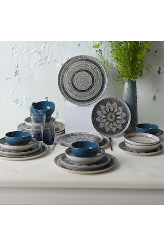 Keramika Mosaic Marvels Yemek Takımı 24 Parça 6 Kişilik 21619-20-21