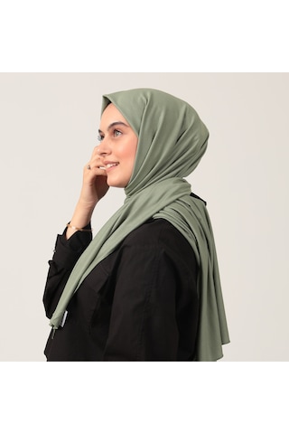 Penye Şal Tesettür Giyim, %100 Pamuk, Hafif, Rahat, Şık, Yüksek Kalite, Shawl, Scarf, Hijab, Shawl Yeşil