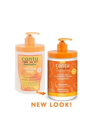 Cantu Shea Yağı Doğal Saçlar için Sülfat Içermeyen Temizleyici Krem Şampuan 709 G