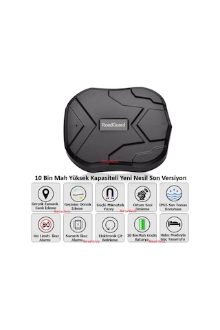 Roadguard 10 Bin Mah Gps Otomobil Motosiklet Araç Takip Cihazı Canlı İzleme