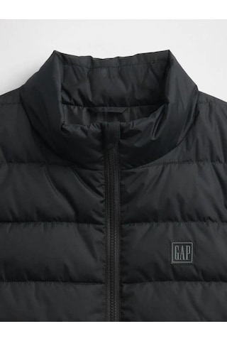 Gap 790584003 V-frch Logo Ltwt Puffer Vest Erkek Yelek Siyah