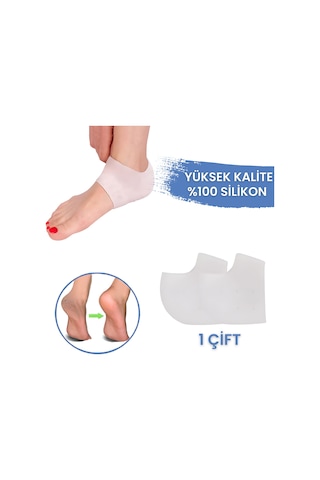 Bgm Silikon Topuk Çorabı Yüksek Kalite Topuk Çatlak Koruyucu Çorabı