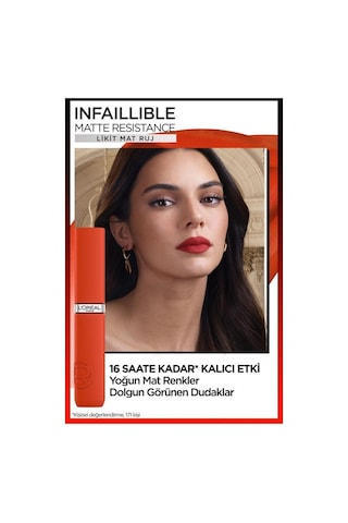 L'Oréal Paris Infaillible Matte Resistance Likit Mat Ruj 500 Wine Not