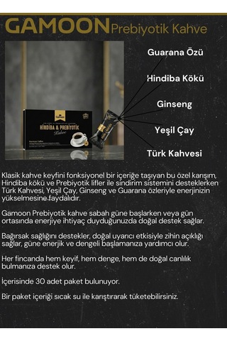 Gamoon Prebiyotik Kahve İnce Öğütülmüş 180 G
