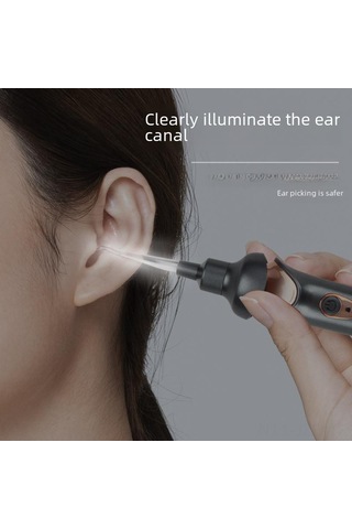 Geeroyoo Yetişkin Ve Çocuklar İçin Led Işıklı Elektrikli Kulak Temizleme Aleti - Pilli 2. Nesil Profesyonel Kulak Kepeği Temizleyici Seti