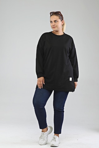 Ferace Kadın Oversize İki İplik Tesettür Tunik 001