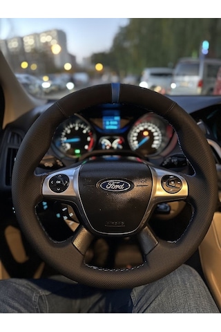 Ford Focus 3 Araca Özel Direksiyon Kılıfı Uyumlu Açıklamayı Okuyu Siyah
