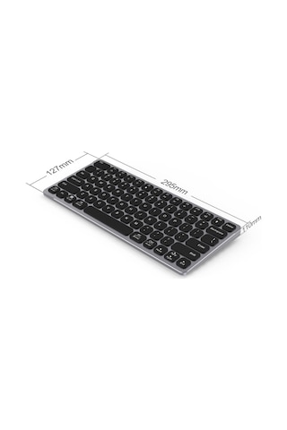 Bix USB 3.0 4K HDMI SD PD Aux Kart Okuyuculu Dönüştürücülü Çok Fonksiyonlu Alüminyum Klavye