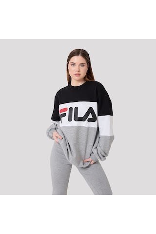 Antrasit Fila Erkek Bisiklet Yaka Sweatshirt Straight 681255 Antrasit