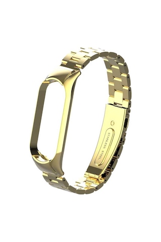 Xiaomi Mi Band 5 Uyumlu Krd-04 Metal Nrtk Kordon-gold