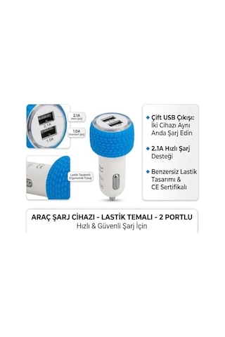 5v 2.1a, Çift Usb&apos Li Oto Çakmak Adaptör, Hızlı Şarj