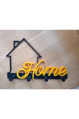 En-cag Home Yazılı Anahtar Askısı İki Parçalı Dekoratif Duvar Anahtarlığı Bss Standart