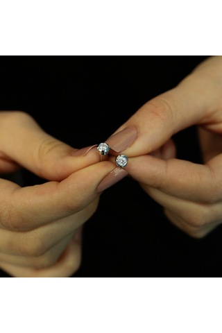 Lova 0.32 Karat Pırlanta Tektaş Küpe - 3040019