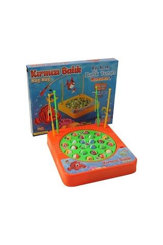 Kırmızı Balık Kaç Kaç Pilli Müzikli Balık Yakalama Oyunu 24 Balık
