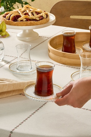 Karaca  Nilüfer 12 Parça Çay Seti