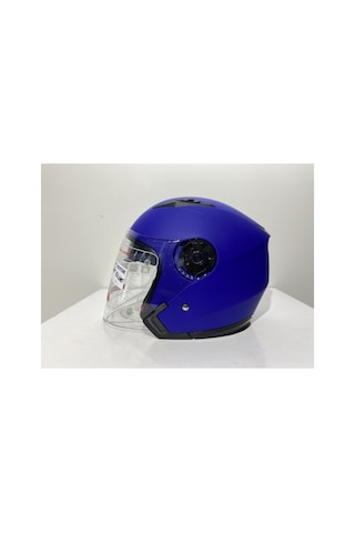 Jk 512 Güneş Vizörlü Mat Mavi Açık Kask Jk 512 Güneş Vizörlü Mat Mavi Açık Kask