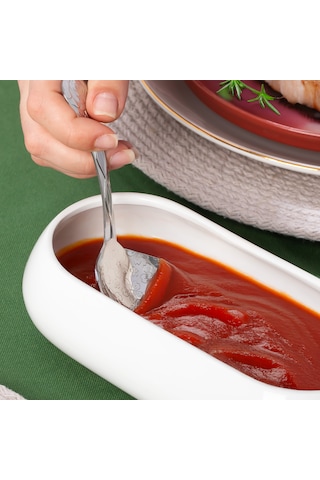 Porsima 5216 Metal Gümüş 2 Li Sos Kaşığı Kepçe 13cm