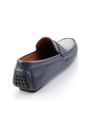 Bambi Lacivert Hakiki Deri Erkek Loafer Ayakkabı E01547009740 Lacivert