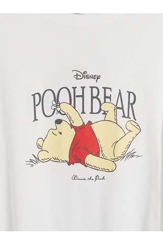 Lcw Young Ekru Winnie The Pooh Baskılı Kadın Pijama Üst