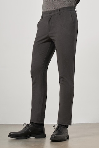 İmza Koyu Antrasit Düz Gabardin Slim Fit Casual Pantolon 1003245102 Koyu Antrasit