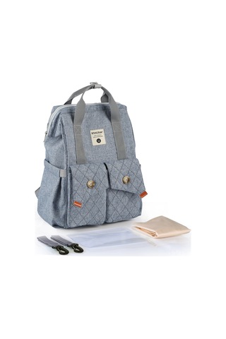 Teltree Bebek Çantası: Geniş Kapasiteli, Su Geçirmez, Pratik Taşıma İmkanı, Kot Mavi Mavi