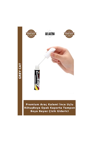 Premium Araç Kalemi İnce Uçlu Rötuşboya Opak Kaporta Tampon Boya Beyaz Çizik Giderici