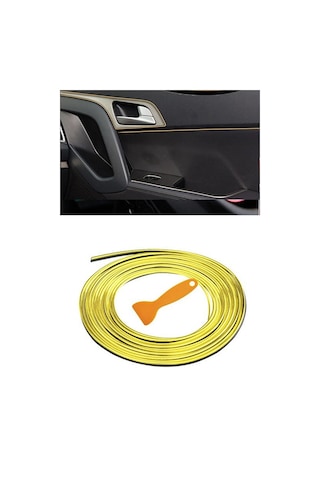 Trim Fitil Gold Yeni Nesil Araç Içi Ip Şerit Balık Sırtı Nikelajlı 5 Metre