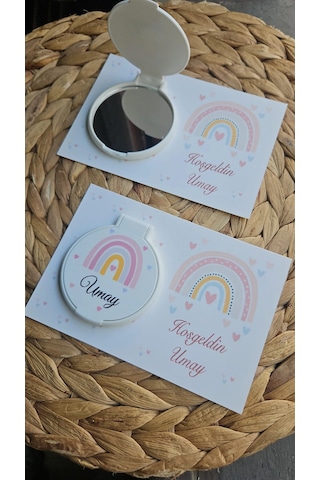 Kişiye Özel Uv Baskılı Hediyelik Ayna Jelatin Ambalajlı 20 Lu Paket